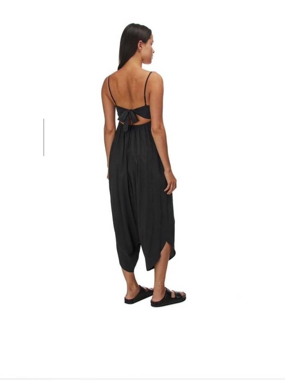 Patagonia Black Spaghetti-Strap Harem Jumpsuit - Picture 2 of 9